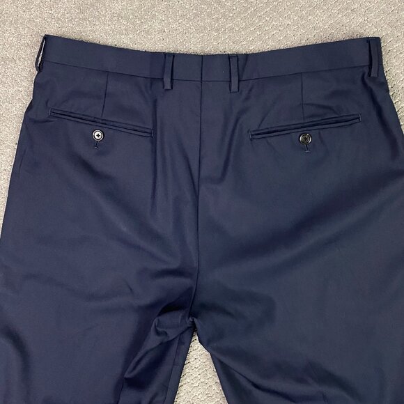 J. CREW Crosby Loro Piana Suit Pants Dress Mens 35 x 30 Fits 37 x 29.5 Navy Wool - Picture 5 of 16